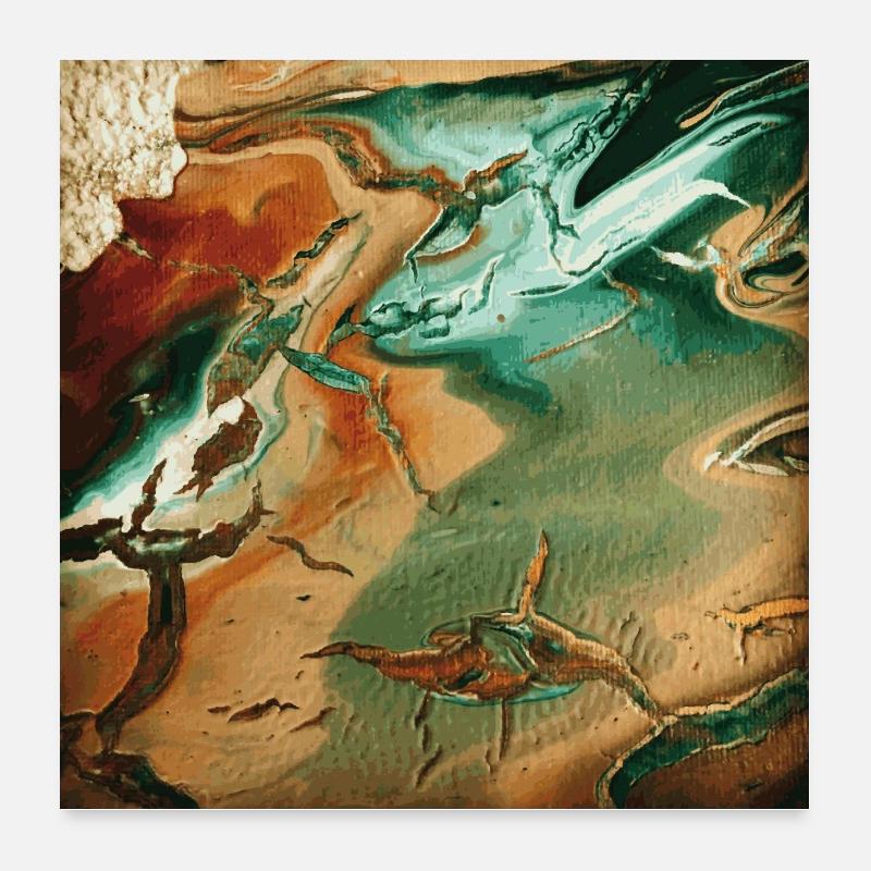 plage Poster 60 x 60 cm