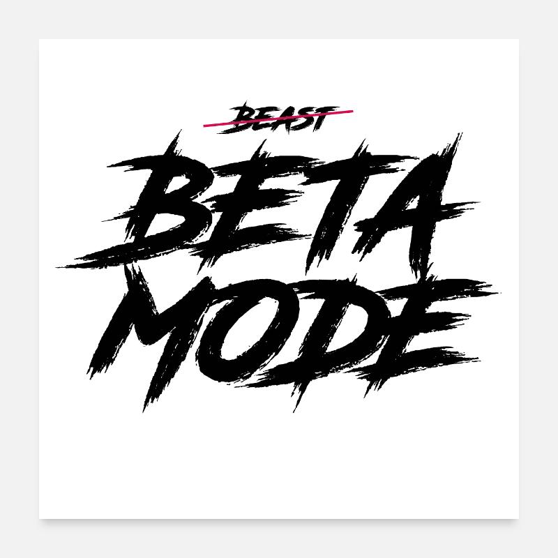 MODALITÀ BETA Poster 60x60 cm
