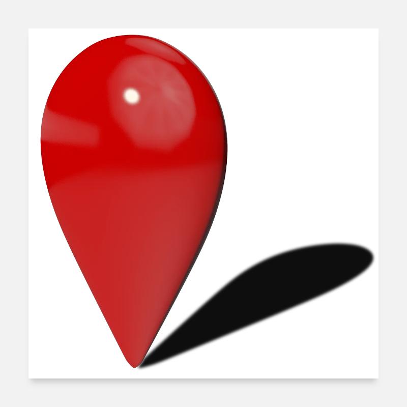 Du bist hier Poster 60x60 cm