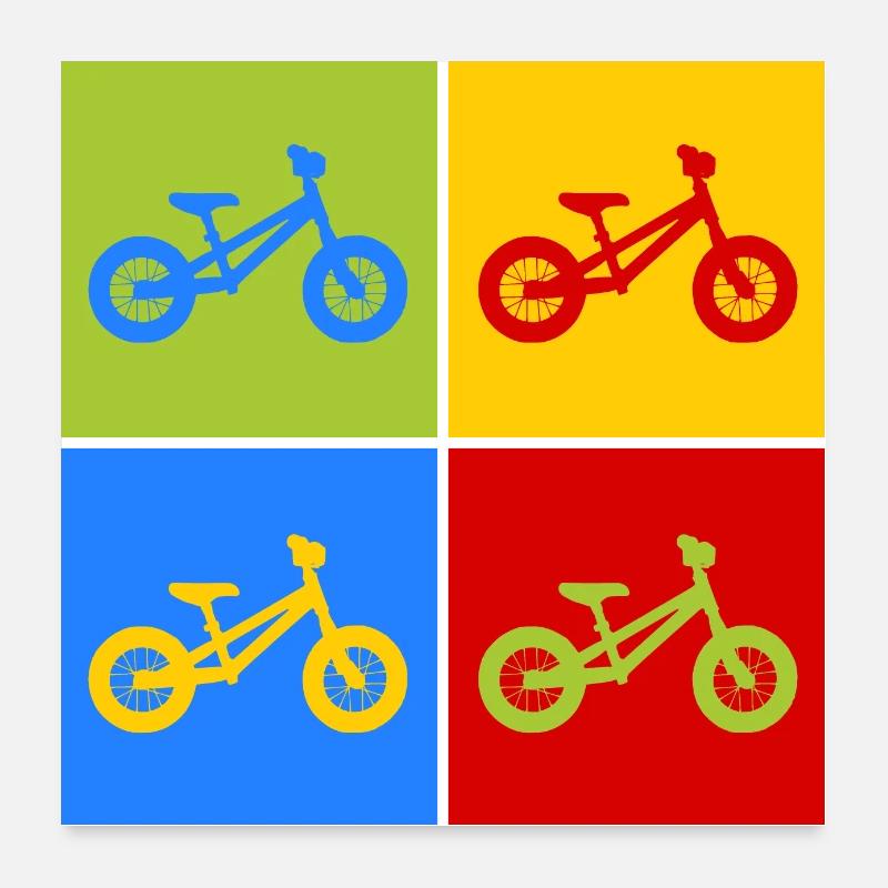 Roue pop-art Poster 60 x 60 cm