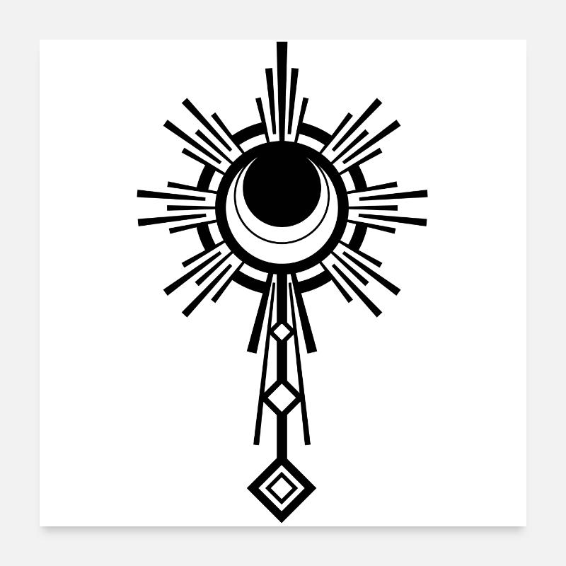 Symbol moon Poster 24" x 24" (60x60 cm)