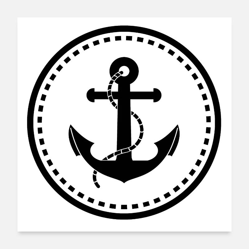 anchor Poster 24" x 24" (60x60 cm)