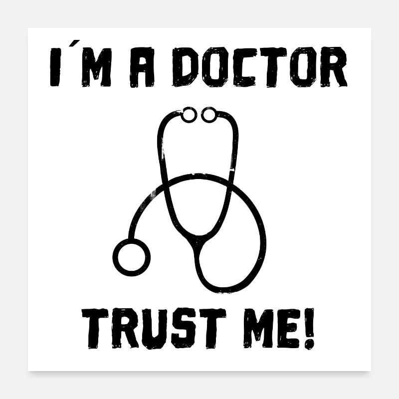 Doktor Arzt Tee Poster 60x60 cm
