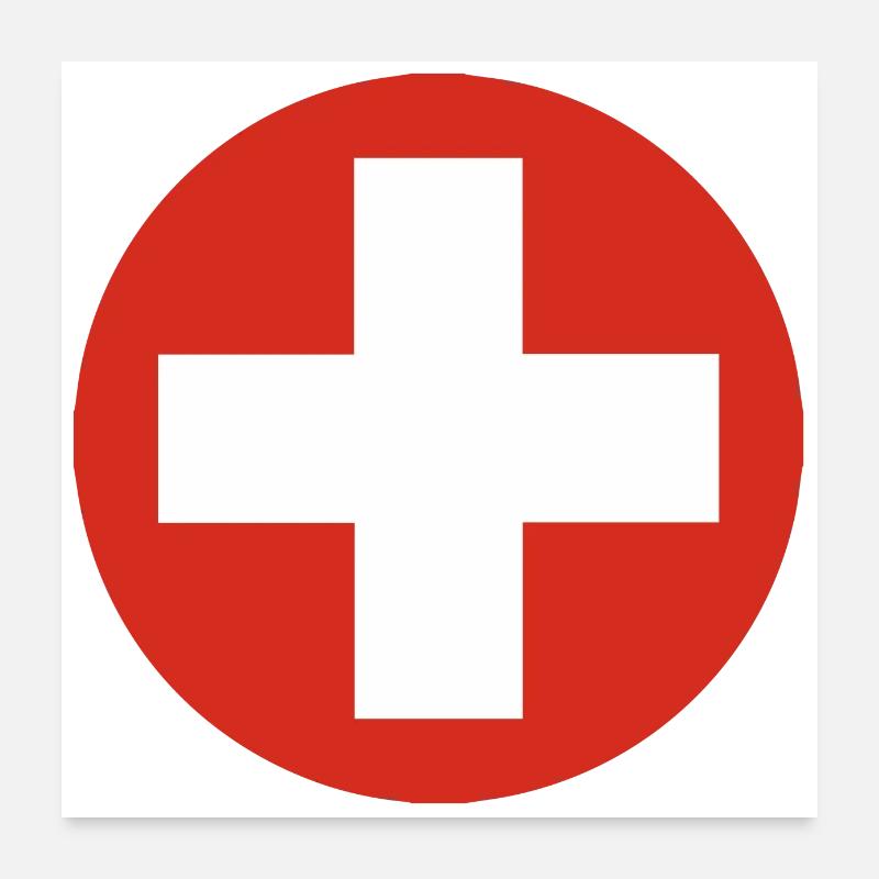 COCARDE SWITZERLAND / 1807 Poster 24" x 24" (60x60 cm)