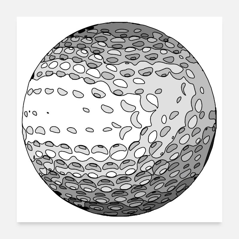 golfball Poster 60 x 60 cm