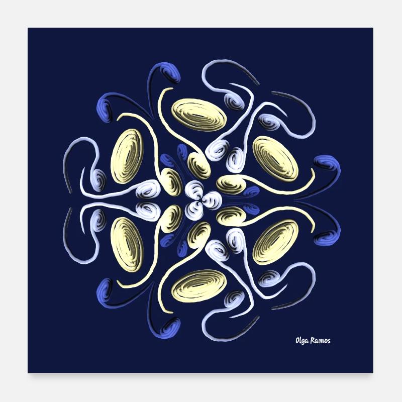 ManGogh - Poster 60x60 cm - Weiß