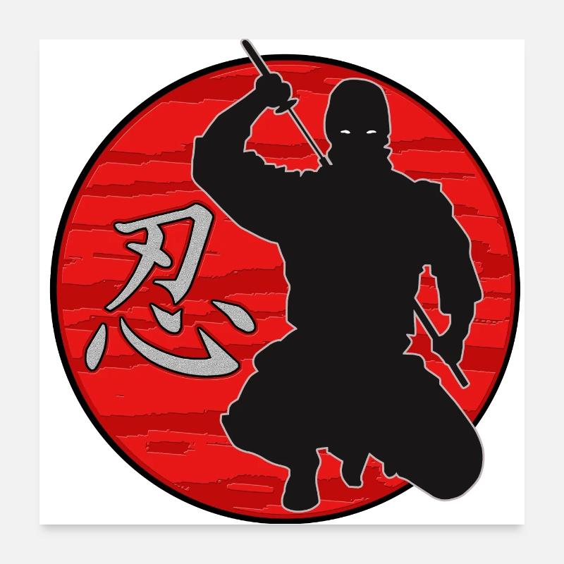Ninja Shinobi Poster 60 x 60 cm