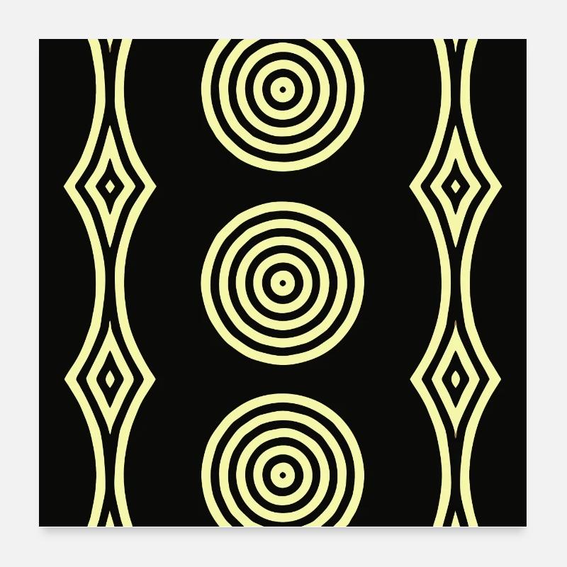 Abstraktion Poster 60x60 cm