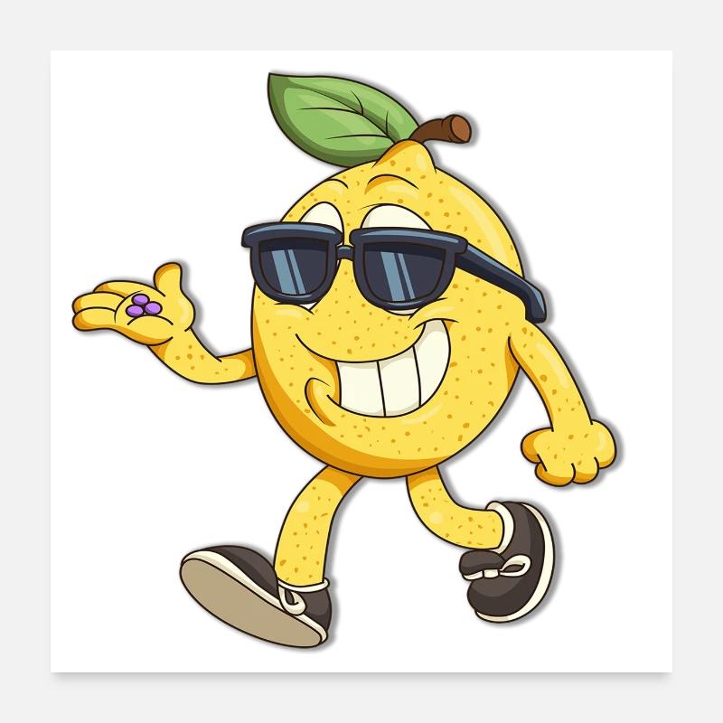 Cool lemon Poster 24" x 24" (60x60 cm)
