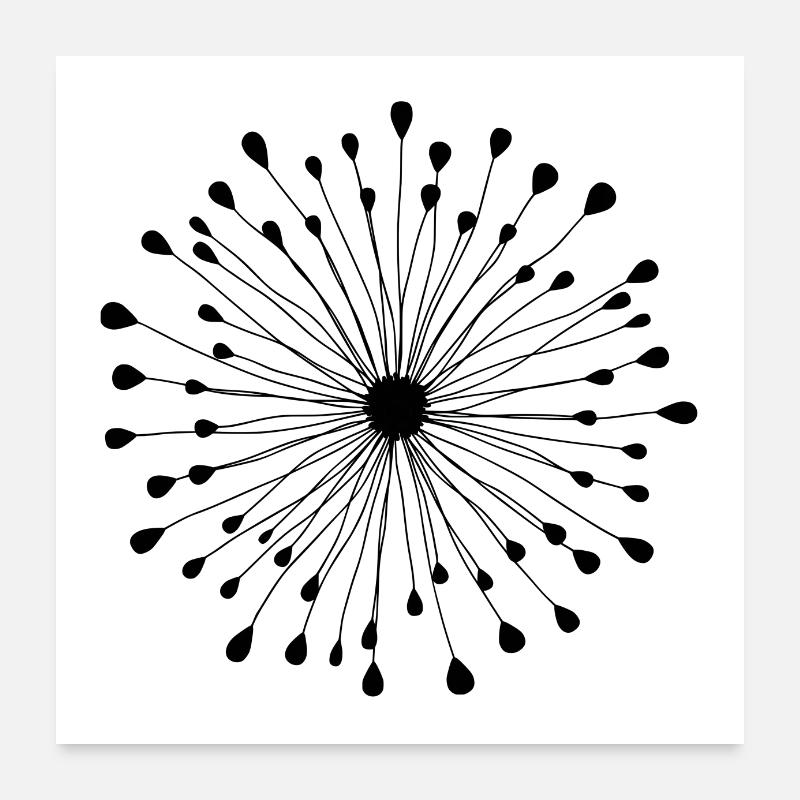 Plakate und Aufkleber MAKE A WISH Poster 60x60 cm