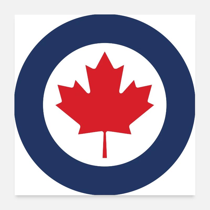 COCARDE CANADA/1808 Poster 60x60 cm