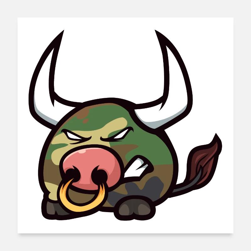 Bois Bumpety Camo Poster 60 x 60 cm