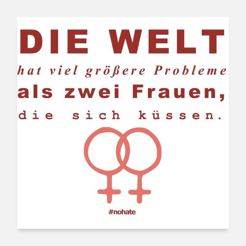 lesbienne Poster 60 x 60 cm