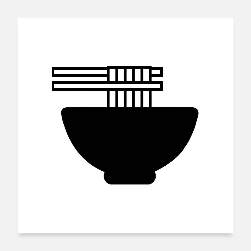 Affiches et stickers UDON Poster 60 x 60 cm