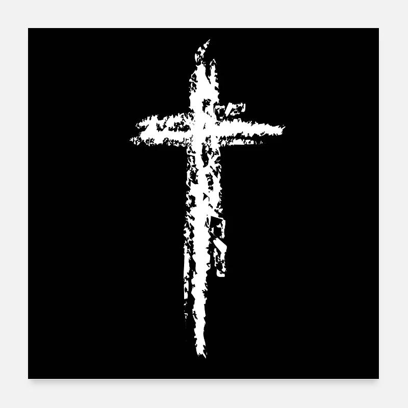 Das Kreuz Poster 60x60 cm