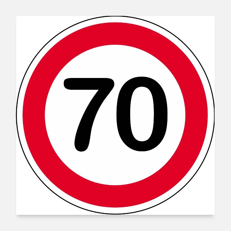 70 Poster 60 x 60 cm