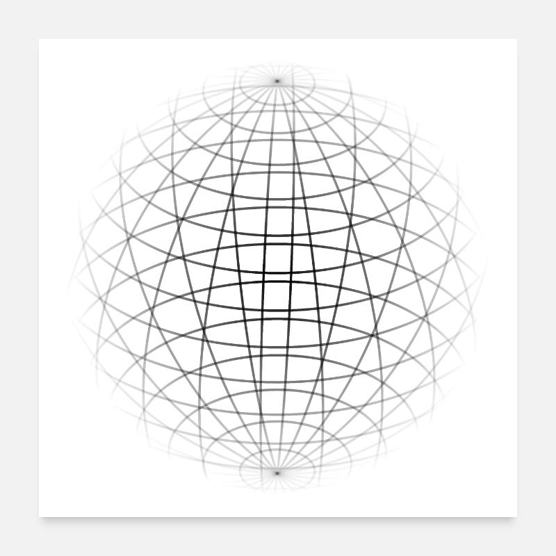 cool, vers le design en voie de disparition. Poster 60 x 60 cm