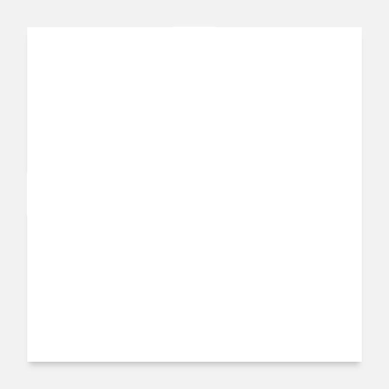 Alpha Omega Tout-Puissant Blanc Poster 60 x 60 cm