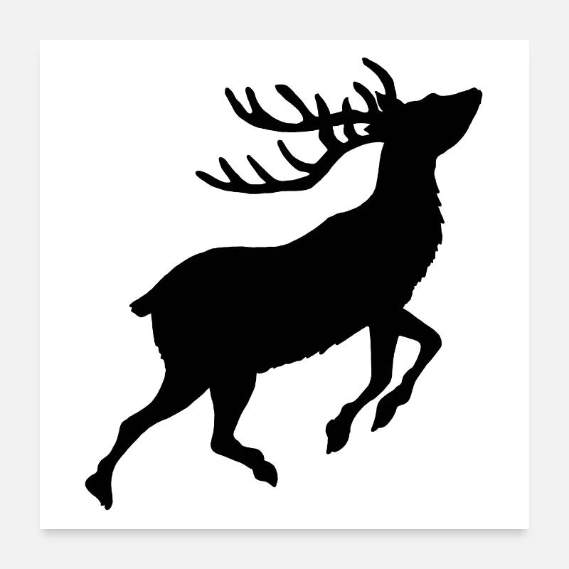 Le cerf Poster 60 x 60 cm