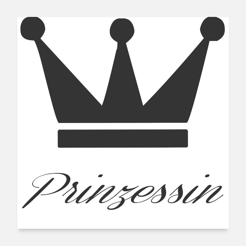 Princess with crown Poster 24" x 24" (60x60 cm)