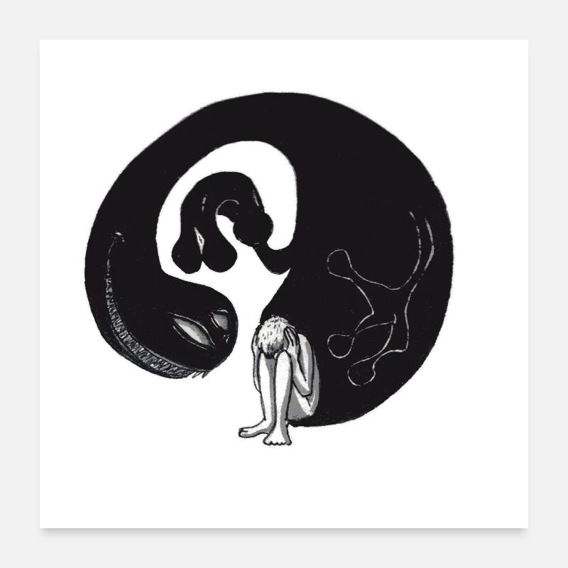 Depression Poster 24" x 24" (60x60 cm)