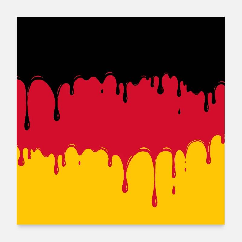 DRIPPING GERMANY Poster 24" x 24" (60x60 cm)
