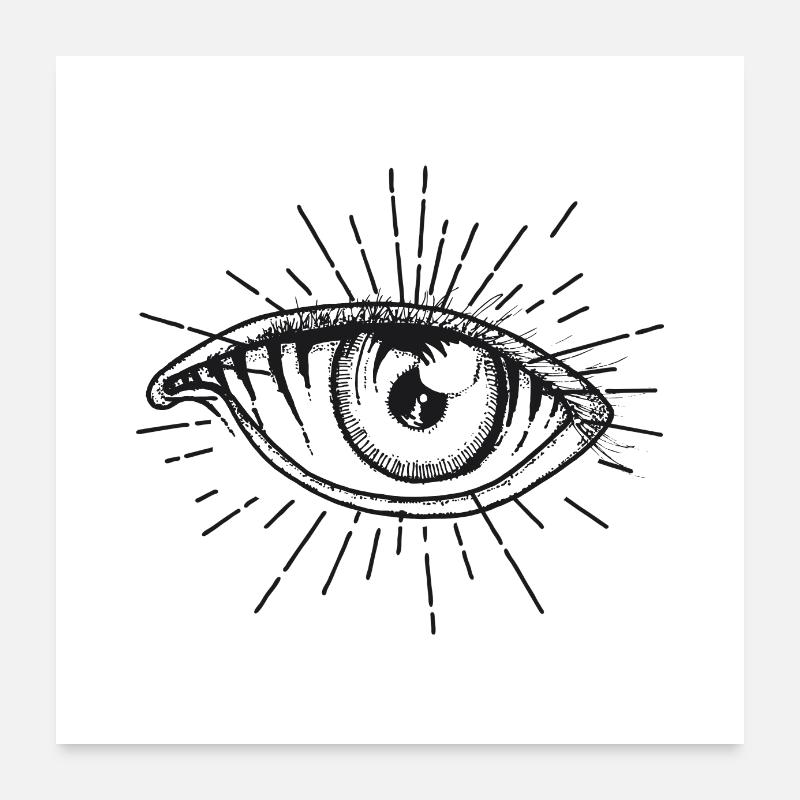 Auge Poster 60x60 cm