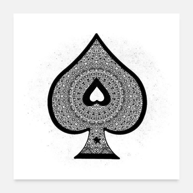 Jeu de cartes à jouer, Ace Poster 60 x 60 cm