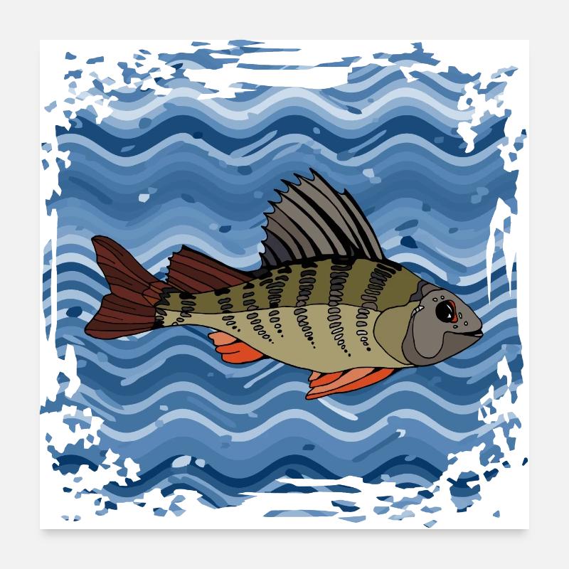 Fisch Poster 60x60 cm
