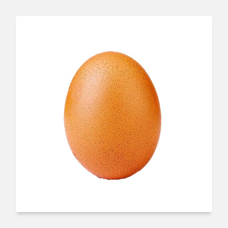 egg - Poster 24" x 24" (60x60 cm) - white