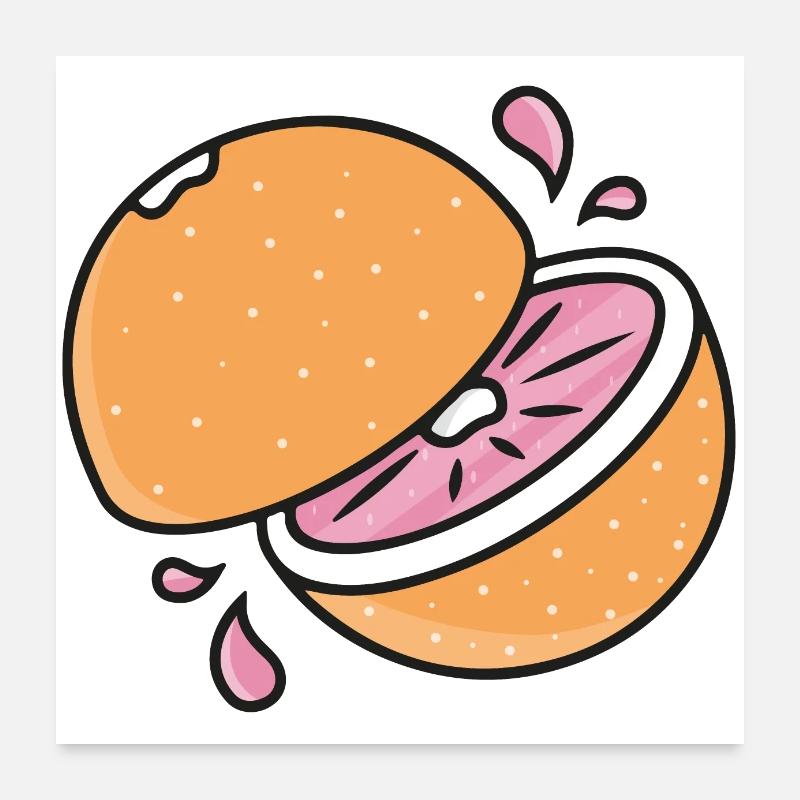 orange Poster 24" x 24" (60x60 cm)