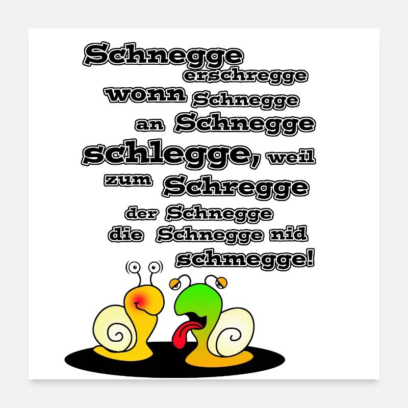 Le Schnegge Poster 60 x 60 cm
