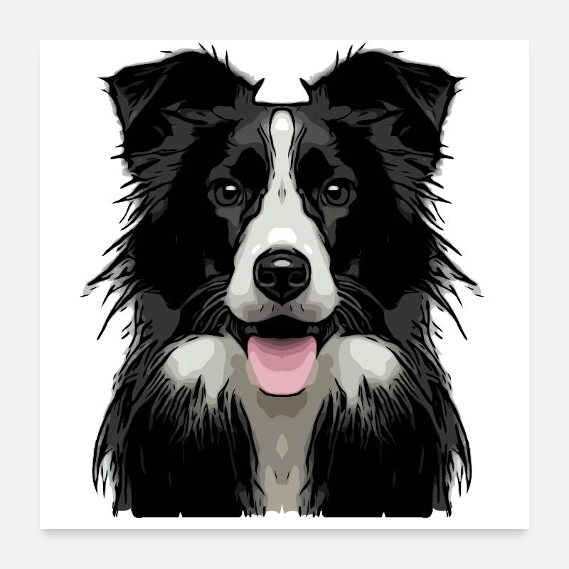 border1 1 - Poster 60 x 60 cm - blanc