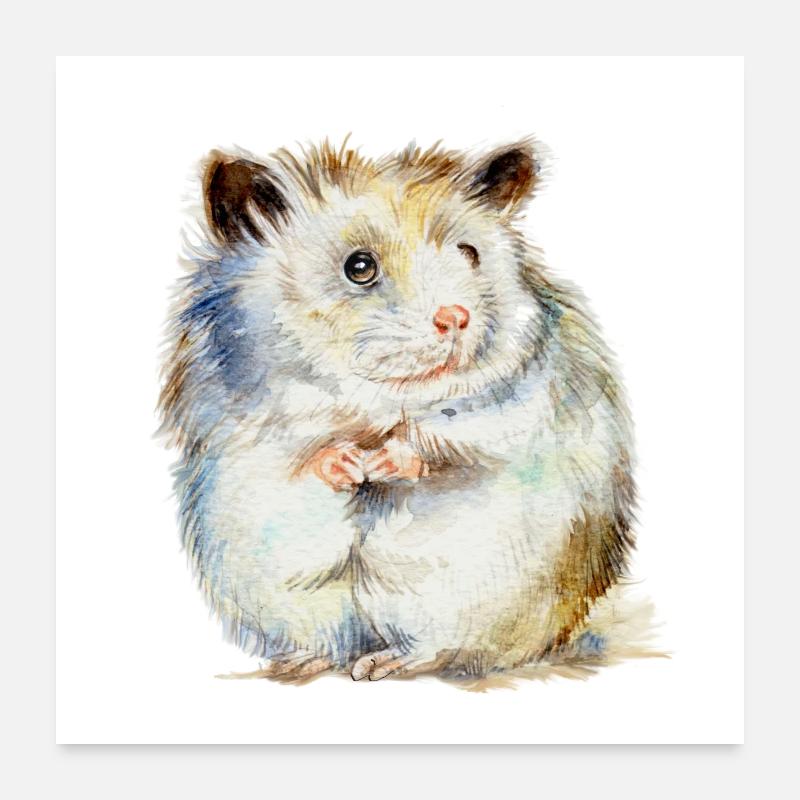 HAMSTER - der Hamster Poster 60x60 cm