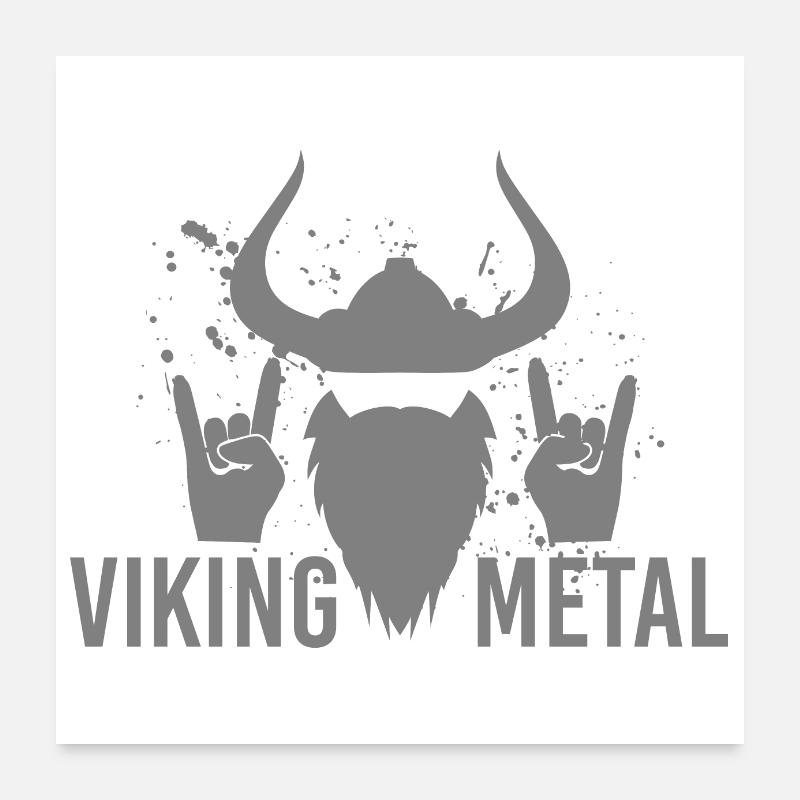 Viking Metal Geschenkidee Poster 60x60 cm