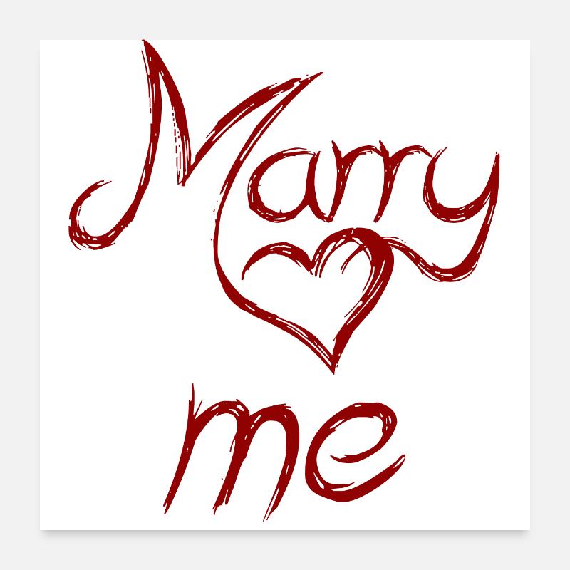 marry me - marry me Poster 24" x 24" (60x60 cm)