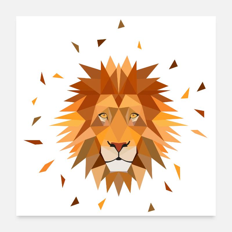 Löwe Poster 60x60 cm