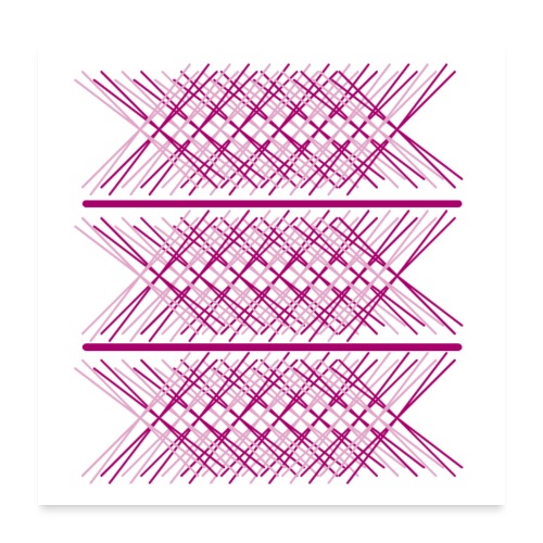 x abstract two pink colors - Poster 24 x 24 (60x60 cm)