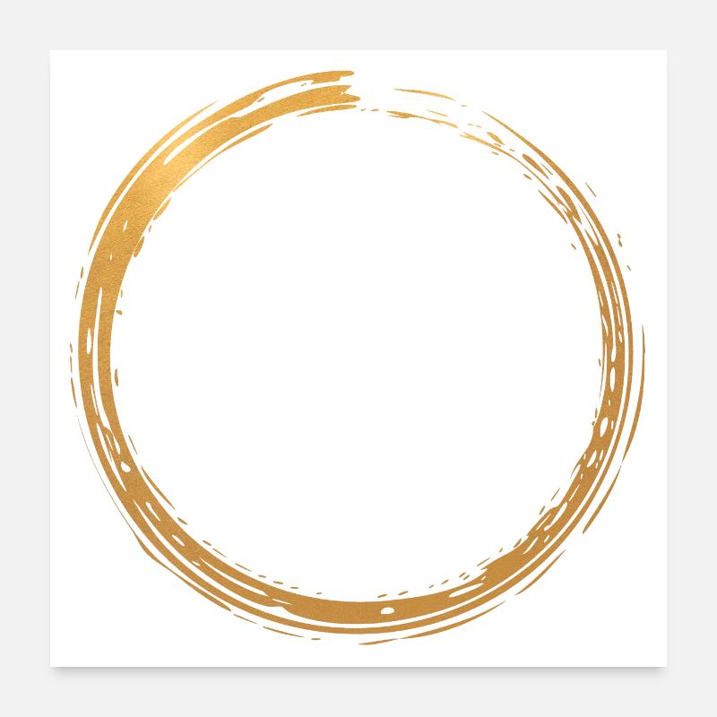 Golden ring / circle Poster 24" x 24" (60x60 cm)
