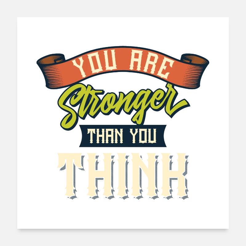 STÄRKER Poster 60x60 cm