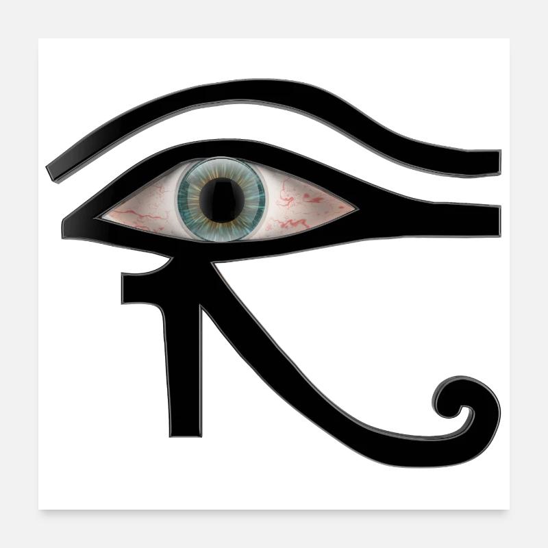 L'oeil d'Horus Poster 60 x 60 cm