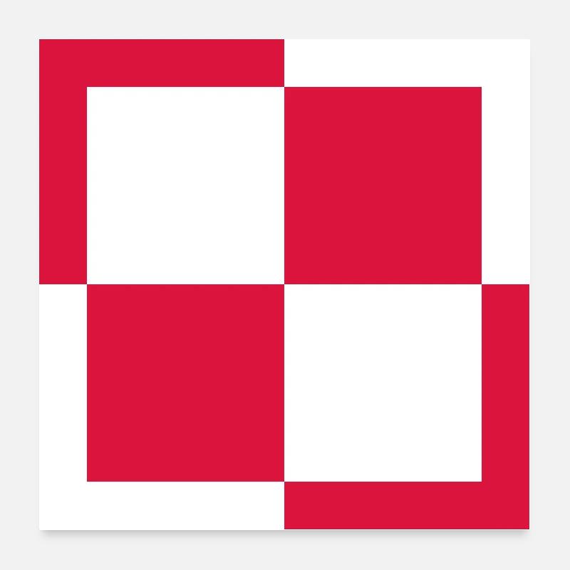 COCARDE POLEN/1904 Poster 60x60 cm