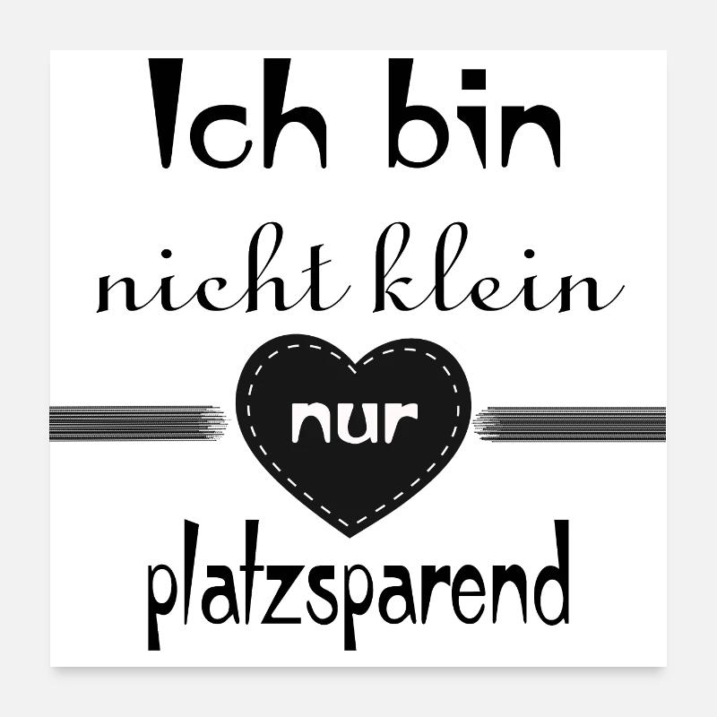 Ich bin nicht klein Poster 60x60 cm