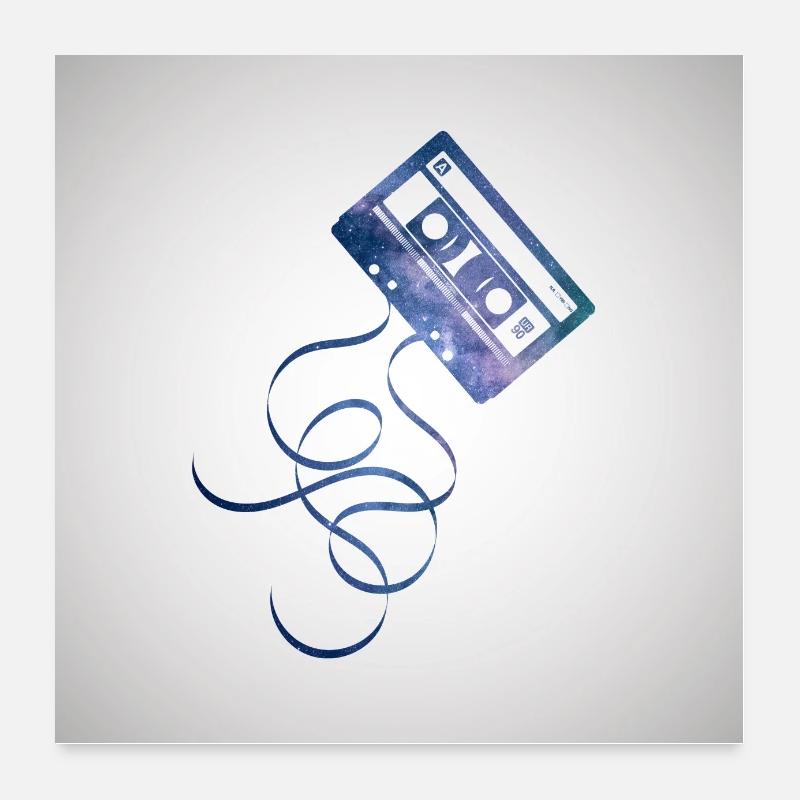 cassette Poster 60 x 60 cm