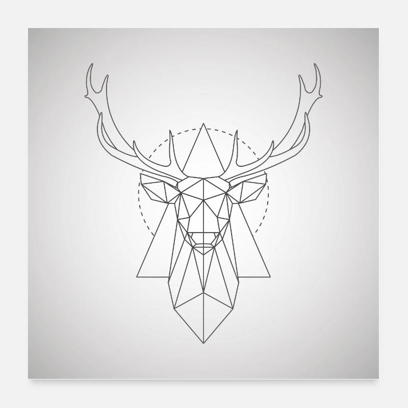 Hirsch Hirsch Poster Poster 60x60 cm