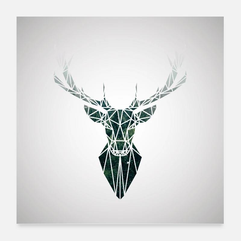 Cerf Poster 60 x 60 cm