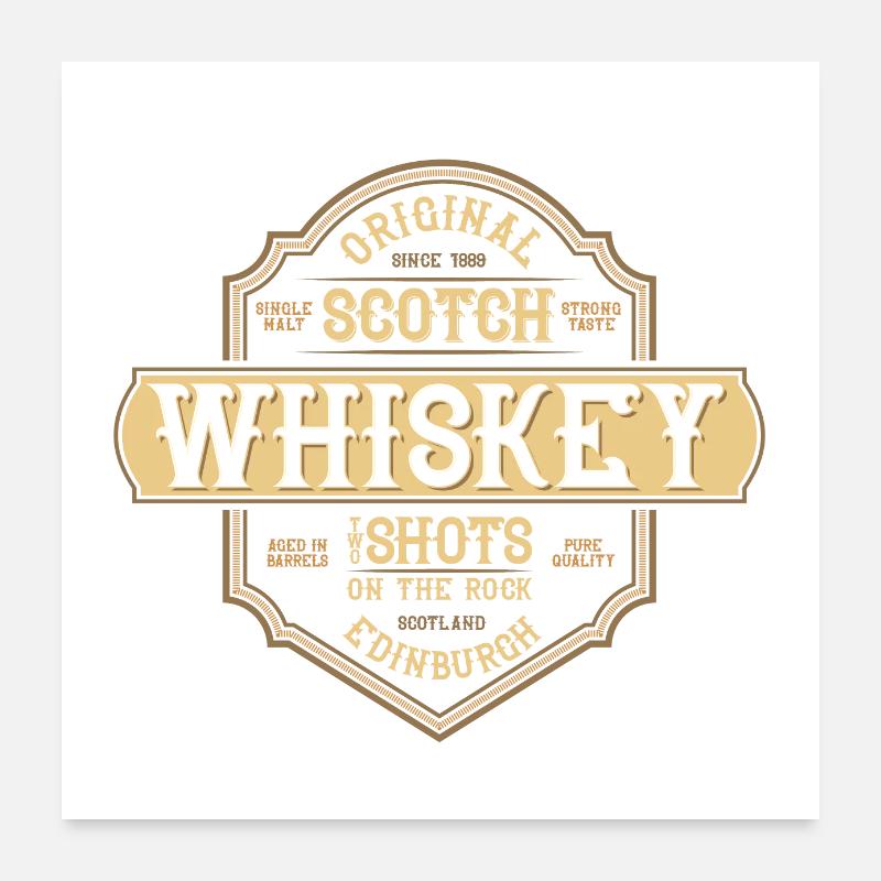 Original whiskey Poster 60 x 60 cm