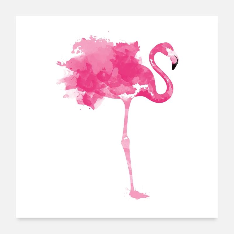 flamingo Poster 24" x 24" (60x60 cm)