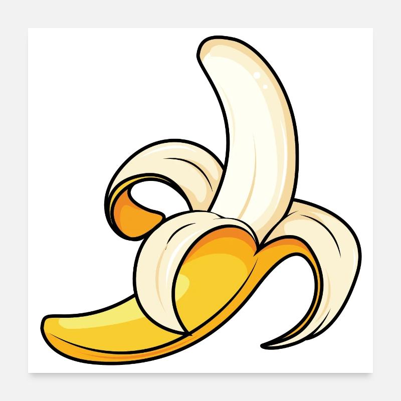 Die perfekte Banane Poster 60x60 cm