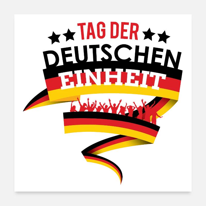 Tag der deutschen Einheit Poster 60x60 cm